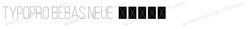 TypoPRO Bebas Neue字体转换